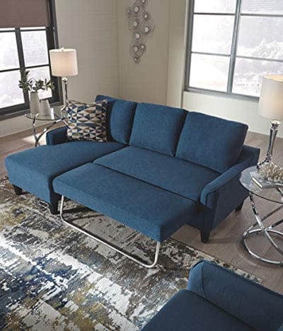 3 Seater Sofa : Upholstered Office Sofa Chaise Sleeper (Grey)