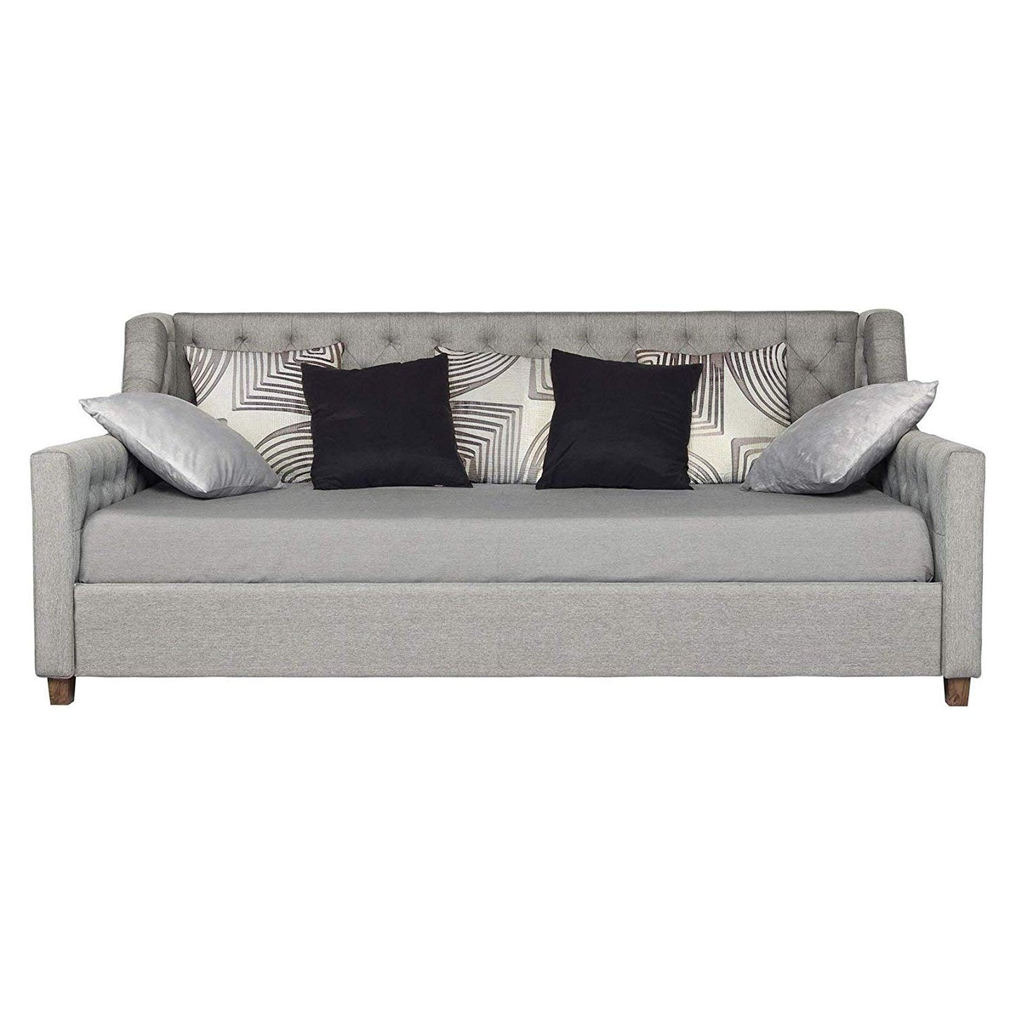 3 Seater Sofa Set Volex Hardwood Fabrice Sofa Set, Standard, (Grey)