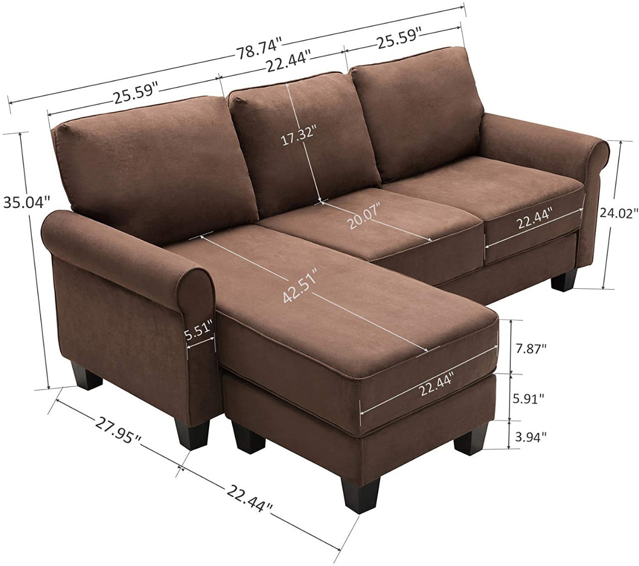 L Shape Sofa Set: Sofa Couch for Small Apartment L Shape Sofa Set