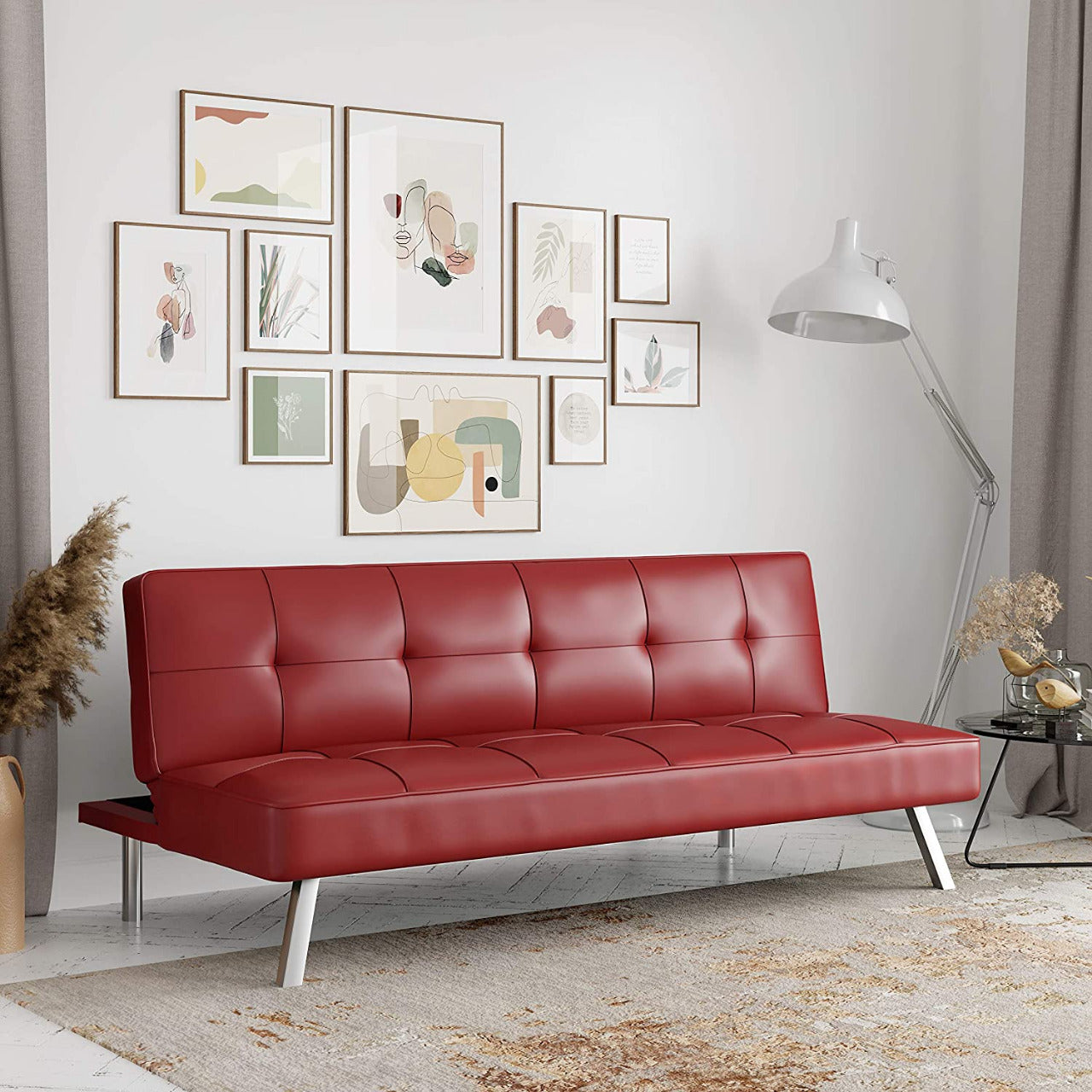 3 Seater Sofa : Sofabed in Dark Gray color