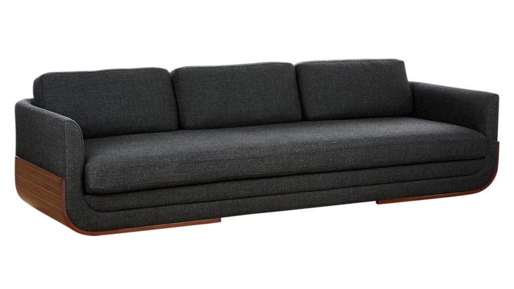 3 Seater sofa Set Fabric Sofa Set (Charcoal Grey)