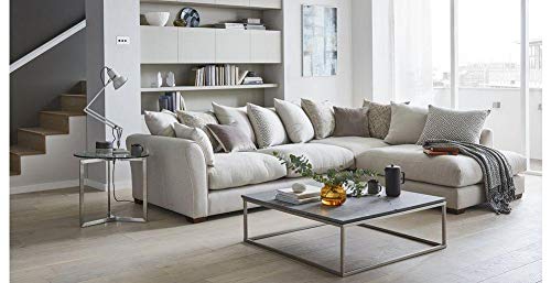 L Shape Sofa Set:- Largein Fabric Sofa Set (Cream)