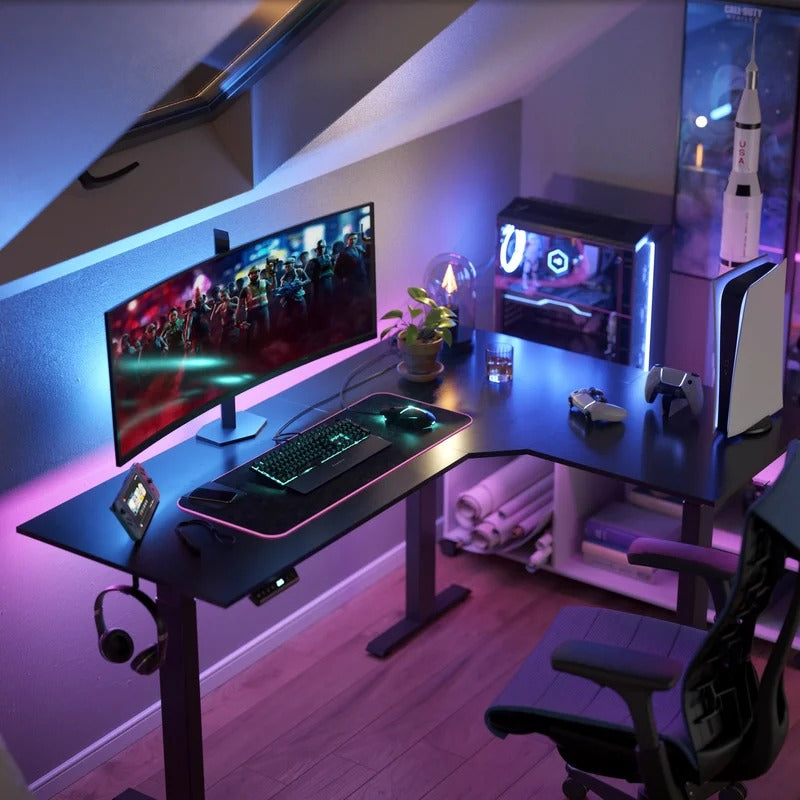 Computer Table: 47.3'' Computer Desk Black