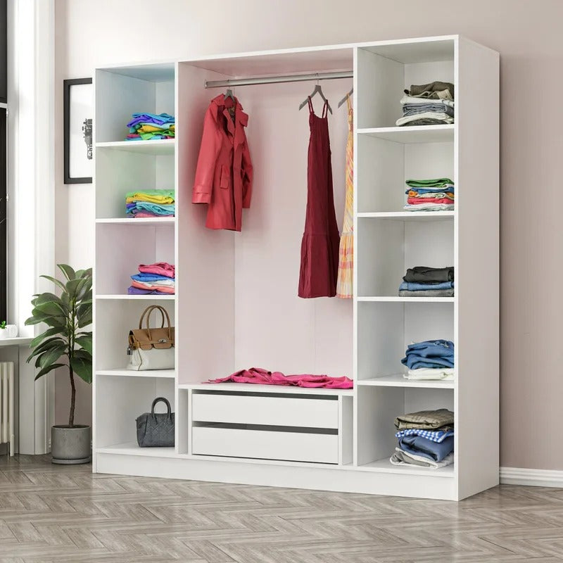 4 Door Wardrobe: 4 Door Manufactured Wood Wardrobe