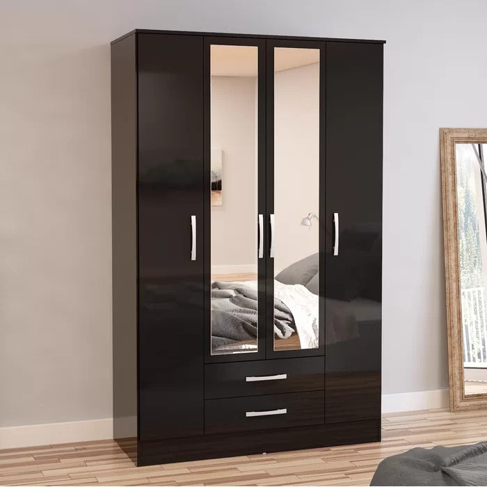 4 Door Wardrobes: 4 Door Manufactured Wood Wardrobe