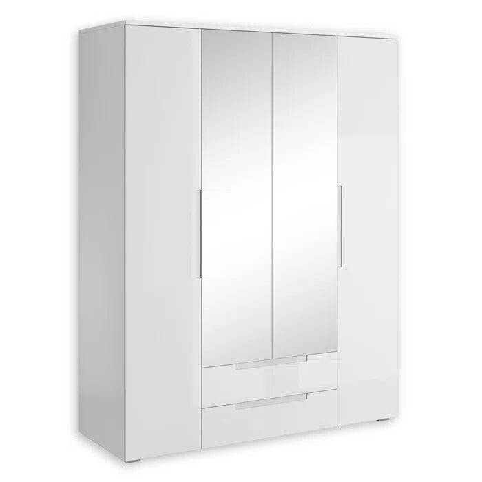 4 Door Wardrobes: Modern 4 Door Manufactured Wood Wardrobe