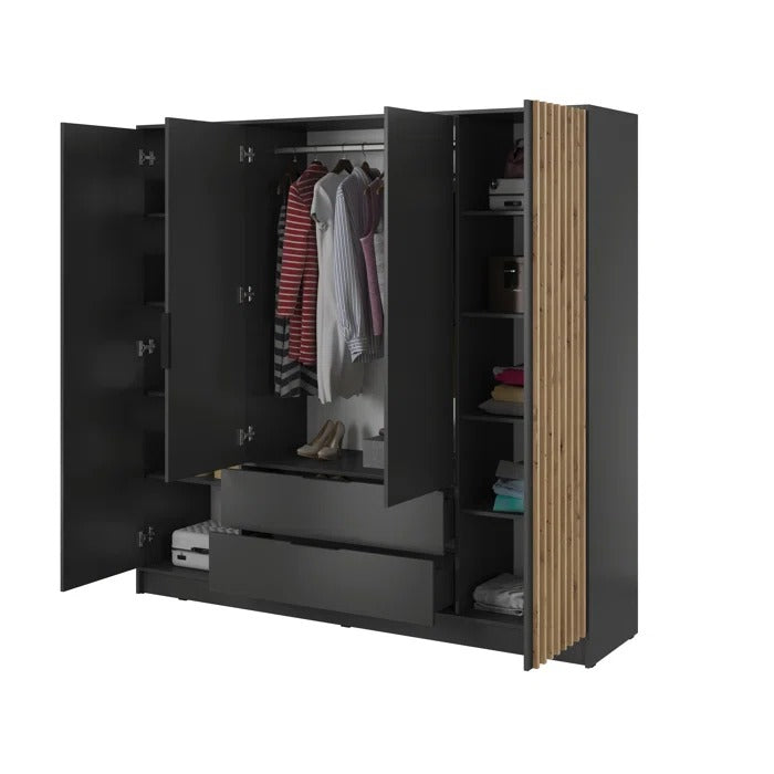 4 Door Wardrobes: Wooden 4 Door Wardrobe