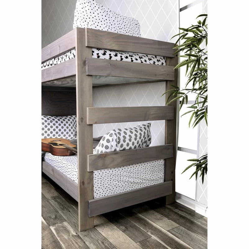 Bunk Bed: Modern 4 Drawer Standard Bunk Bed
