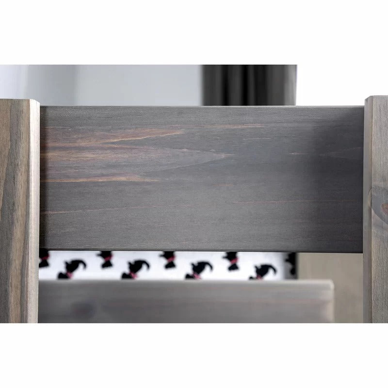 Bunk Bed: Modern 4 Drawer Standard Bunk Bed