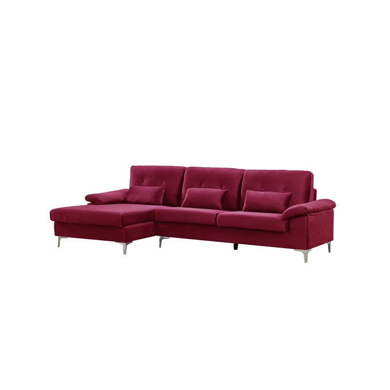 4 Seater Sofa: 108.27''Top Arm L-Shape Sofa Set
