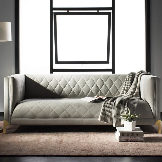 4 Seater Sofa Set : 86'' Tuxedo Arm Sofa