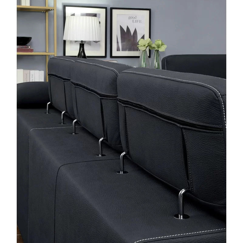 4 Seater Sofa Set: 104'' Square Arm Sofa Bed