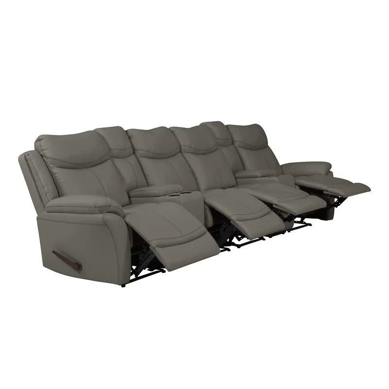 4 Seater Sofa Set: 132.5'' Wide Home Theater Recliner