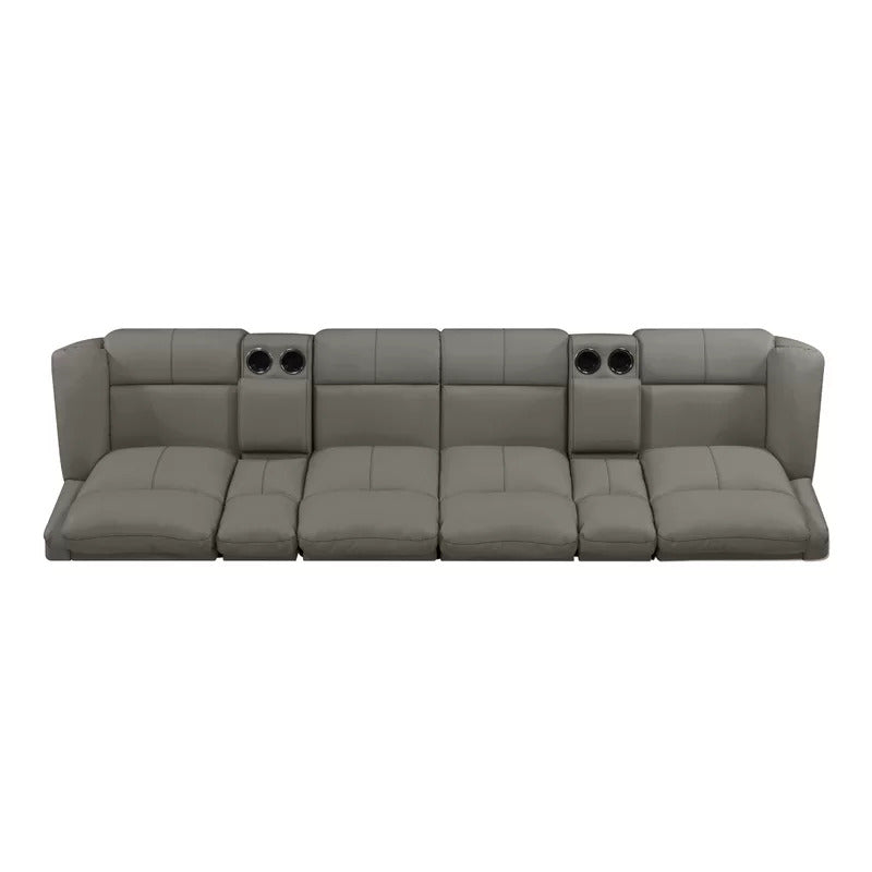 4 Seater Sofa Set: 132.5'' Wide Home Theater Recliner