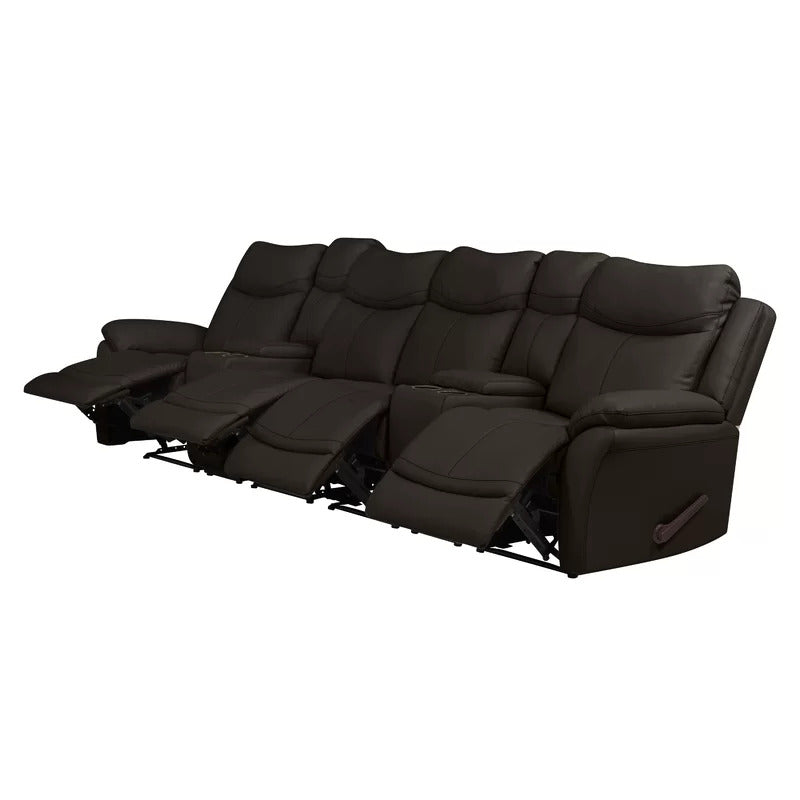 4 Seater Sofa Set: 132.5'' Wide Home Theater Recliner