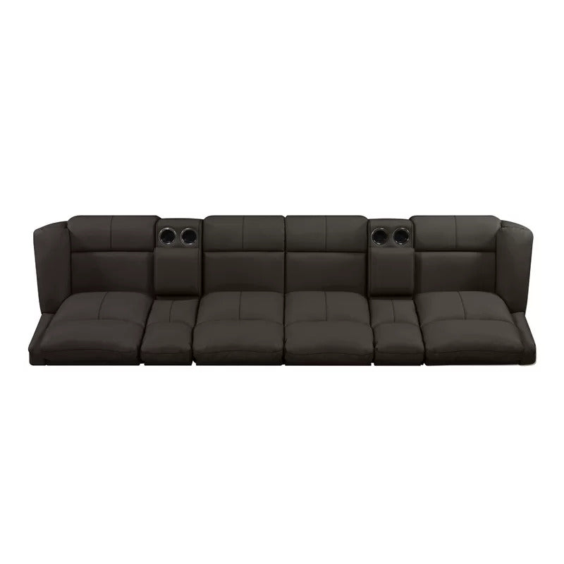 4 Seater Sofa Set: 132.5'' Wide Home Theater Recliner