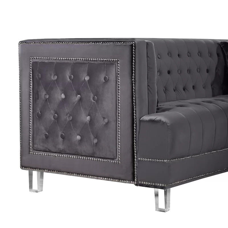 4 Seater Sofa Set: 64'' Modern Sofa Set