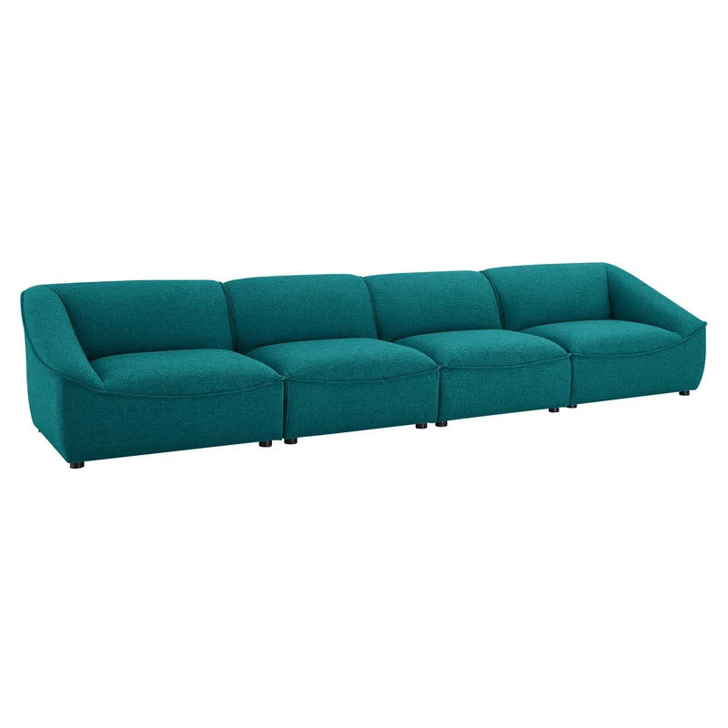 4 Seater Sofa Set: 65.25'' Upholstered Sofa