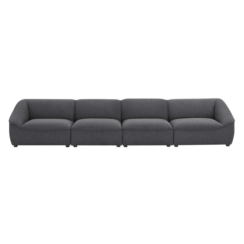 4 Seater Sofa Set: 65.25'' Upholstered Sofa