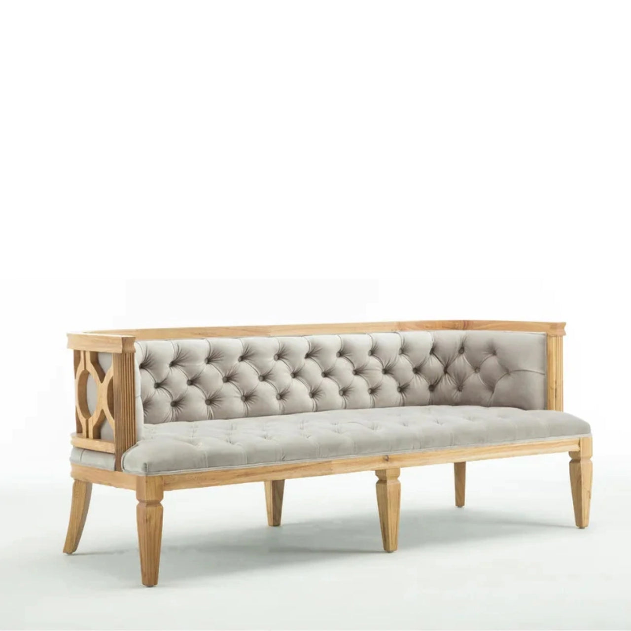 4 Seater Sofa Set 72 Velvet Tuxedo Arm Sofa