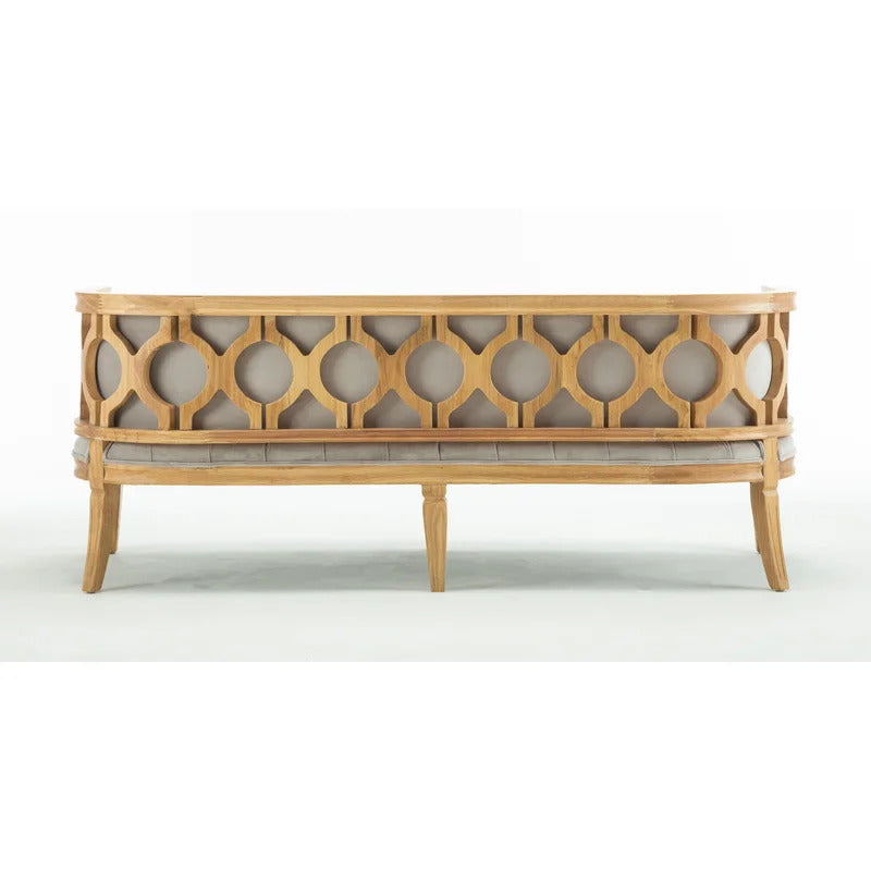 4 Seater Sofa Set: 72'' Velvet Tuxedo Arm Sofa