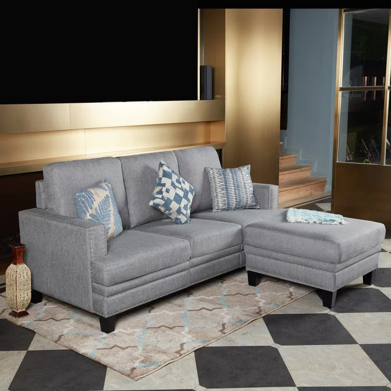 4 Seater Sofa Set: 74.8''L Shape Sofa Set