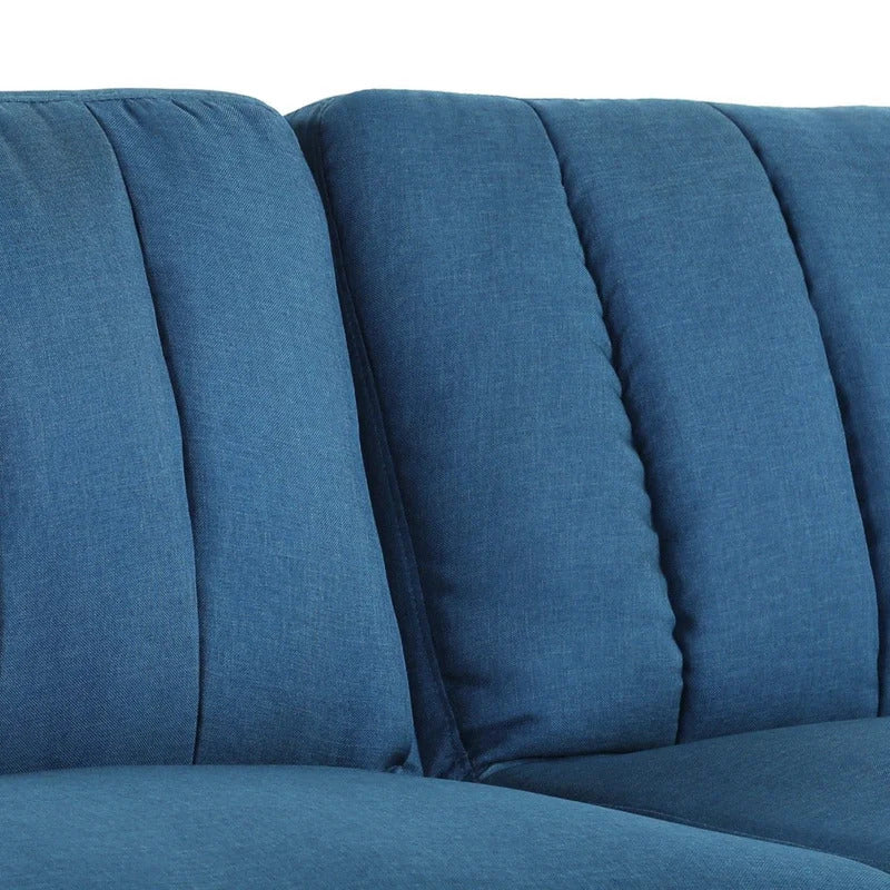 4 Seater Sofa Set : 81" Linen Square Arm Sleeper