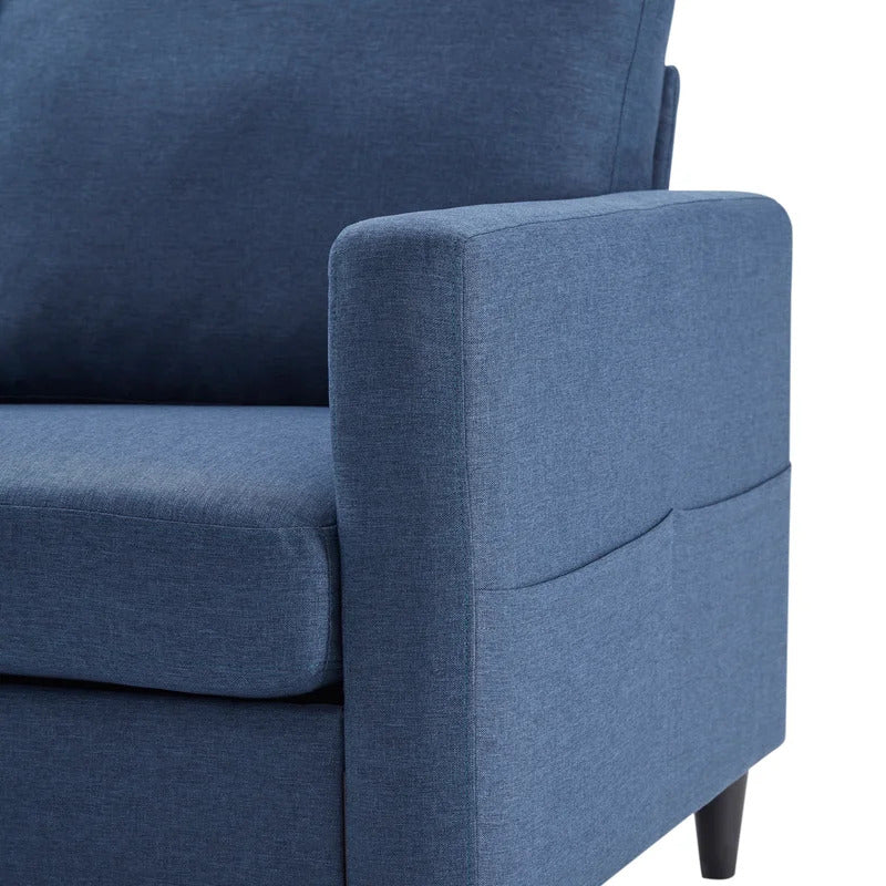 4 Seater Sofa Set: 82.6'' Square Arm Modular Sofa