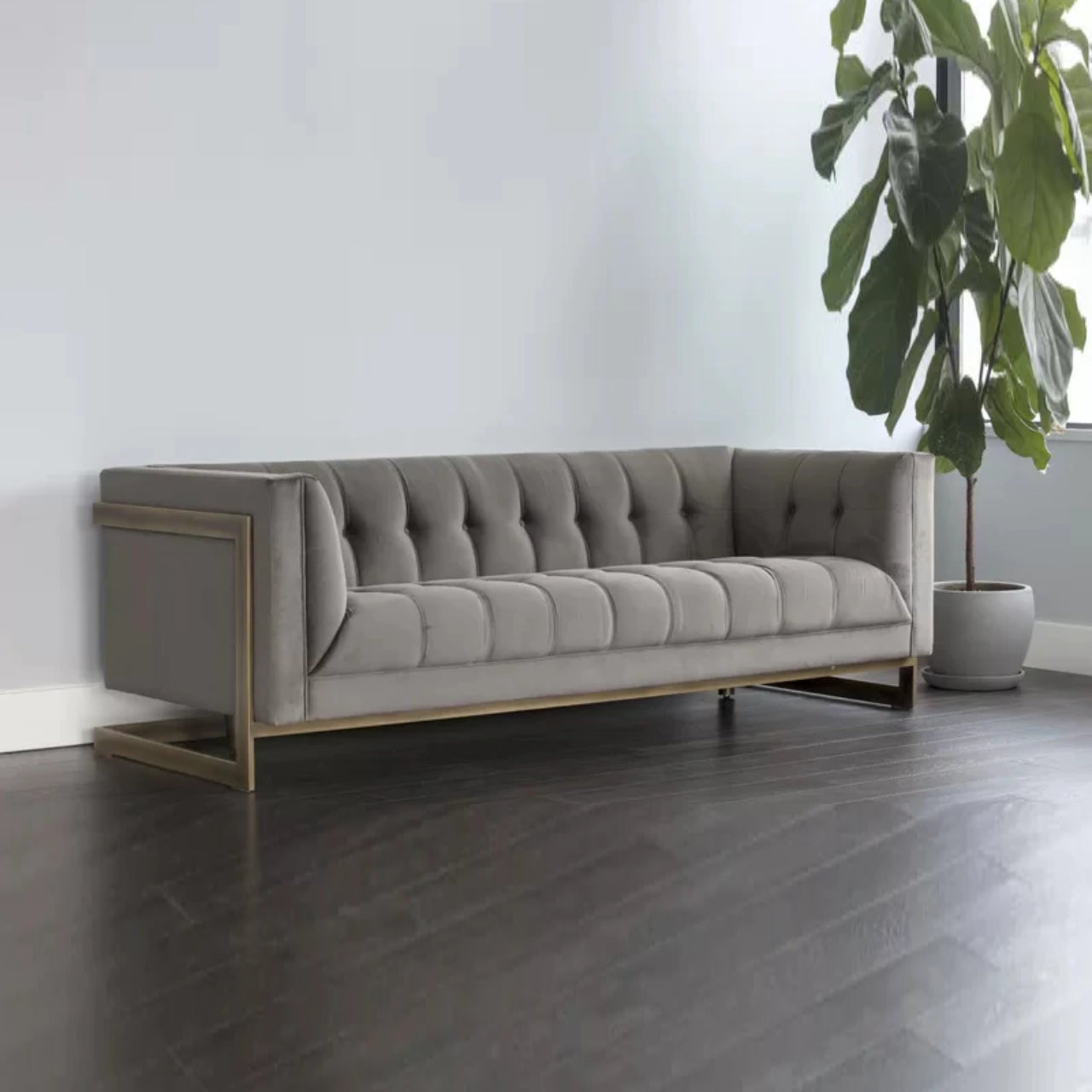 4 Seater Sofa Set 87 Tuxedo Arm Sofa
