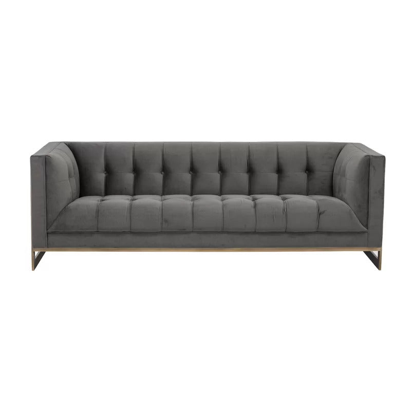 4 Seater Sofa Set: 87'' Tuxedo Arm Sofa