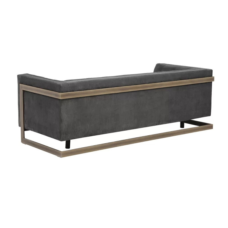 4 Seater Sofa Set: 87'' Tuxedo Arm Sofa