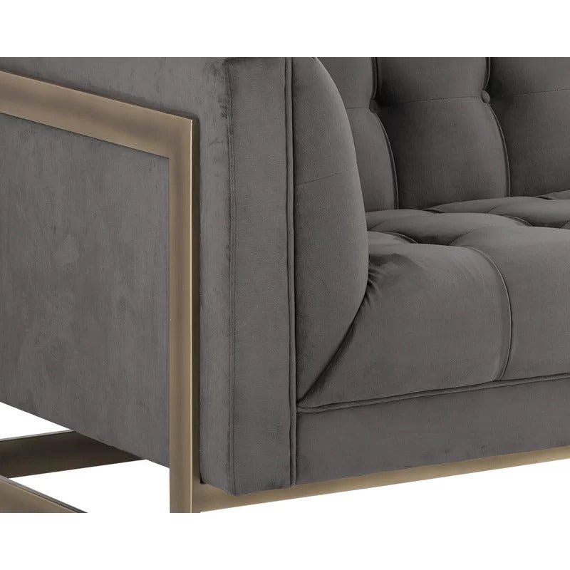4 Seater Sofa Set: 87'' Tuxedo Arm Sofa