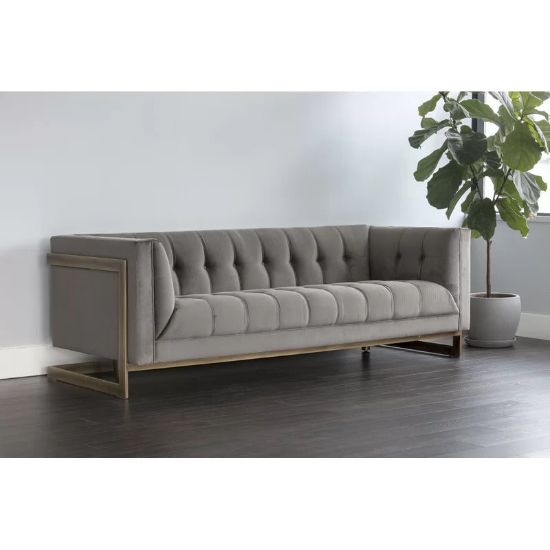 4 Seater Sofa Set: 87'' Tuxedo Arm Sofa