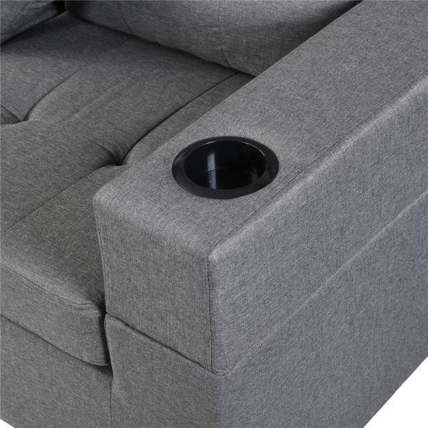 4 Seater Sofa Set : 98'' L Shape Sofa
