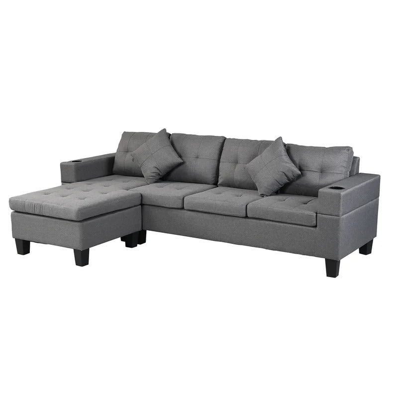4 Seater Sofa Set : 98'' L Shape Sofa