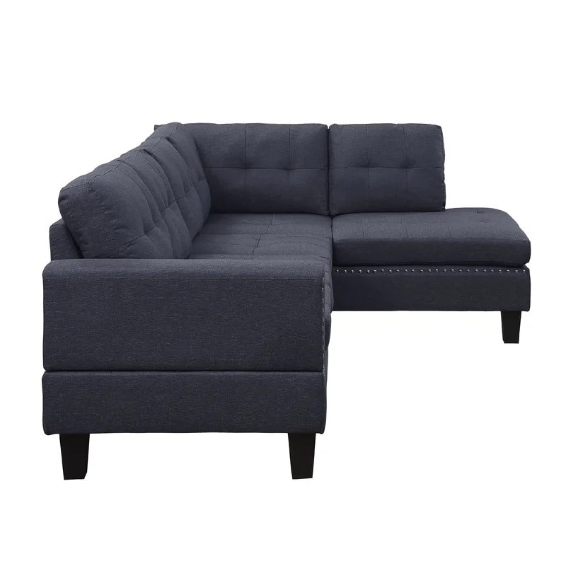 4 Seater Sofa Set: 99'' L Shape Sofa Set