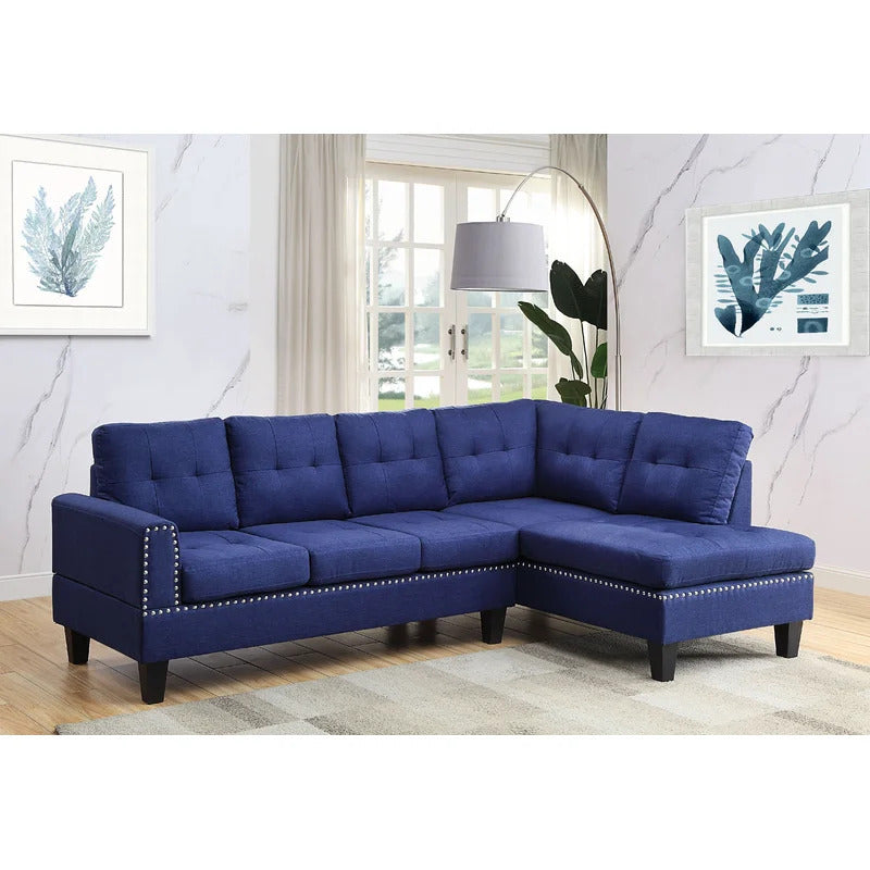 4 Seater Sofa Set: 99'' L Shape Sofa Set