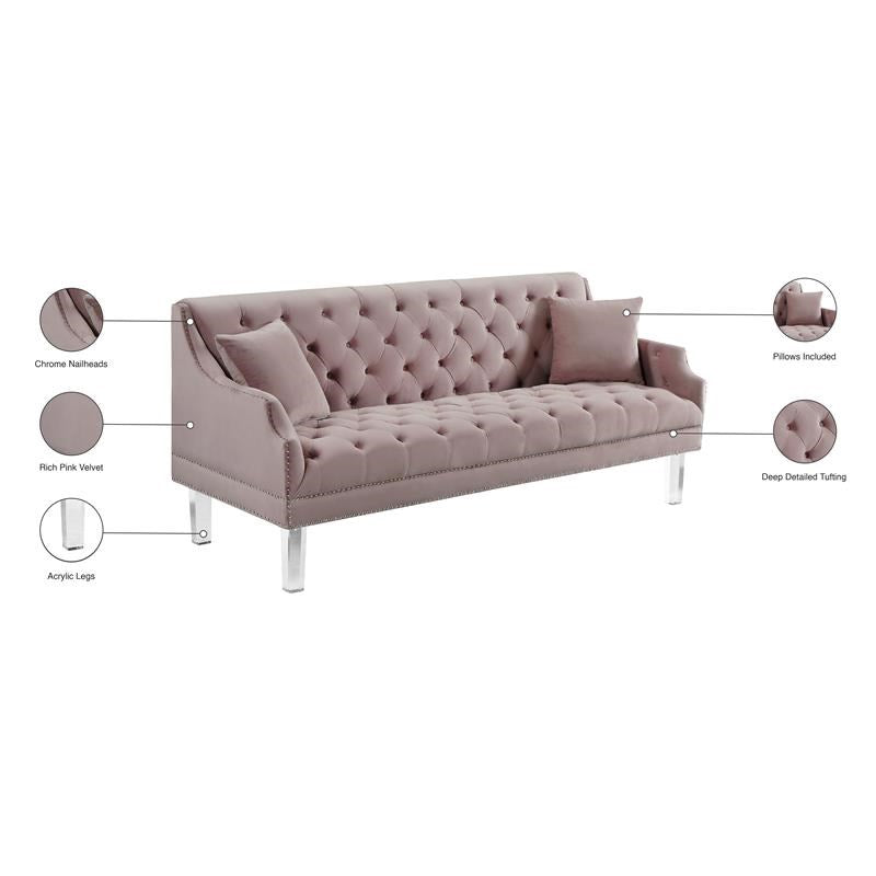4 Seater Sofa Set ; Velvet Flared Arm Sofa