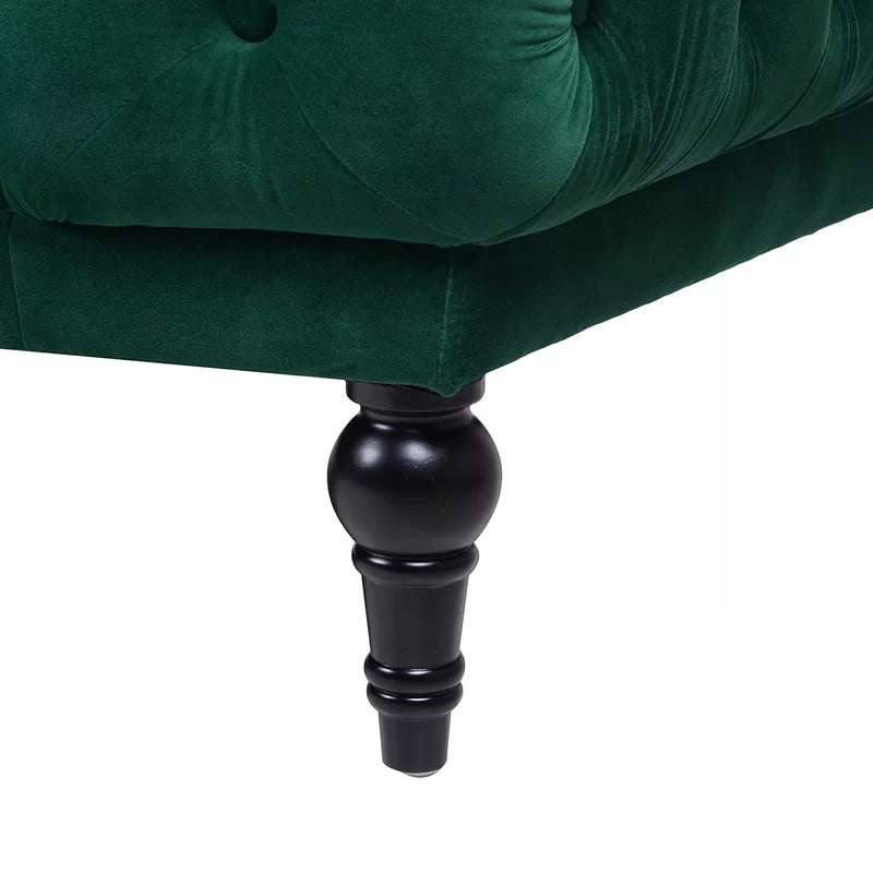 4 Seater Sofa Set Velvet Square Arm Sofa
