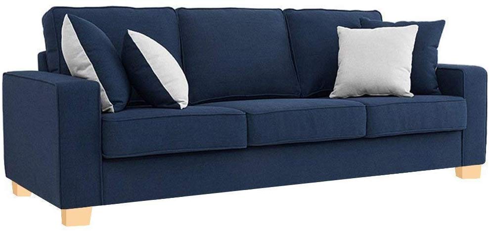 L Shape Sofa Set:- Fabric Sofa Set (Blue)