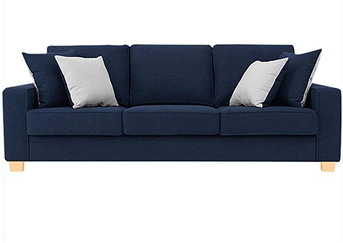 L Shape Sofa Set:- Fabric Sofa Set (Blue)