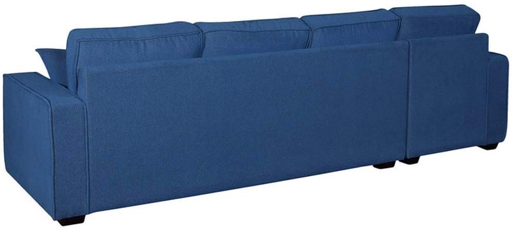 L Shape Sofa Set: -Jason Fabric Sofa Set (Blue)