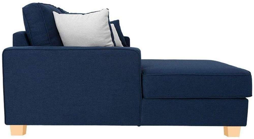 L Shape Sofa Set:- Fabric Sofa Set (Blue)