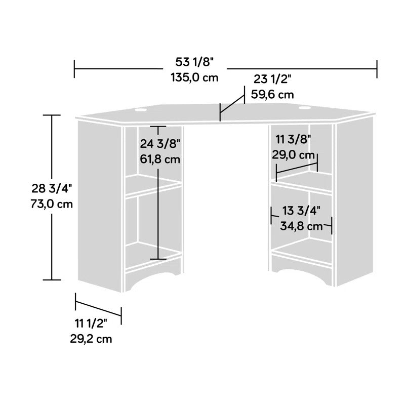 Computer Table: 53.15'' Computer Desk With Drawer