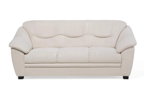 5 Seater Sofa Set:- Beige Fabric Sofa Set