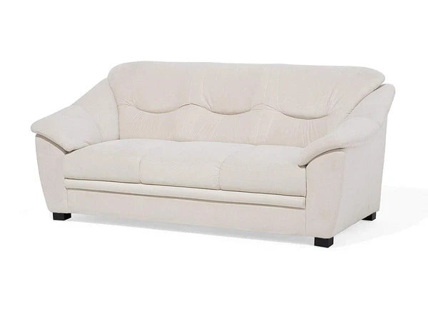 5 Seater Sofa Set:- Beige Fabric Sofa Set