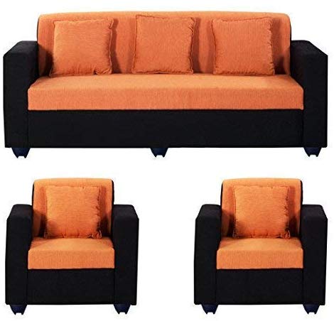 5 Seater Sofa Set:- Desy (3+1+1) Fabric Sofa Set