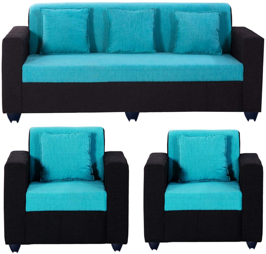 5 Seater Sofa Set:- Desy (3+1+1) Fabric Sofa Set