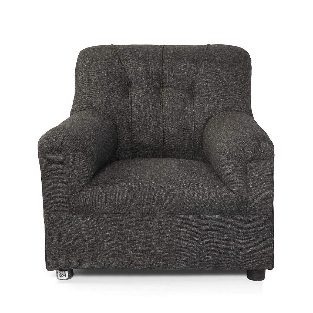 5 Seater Sofa Set:- (3+1+1) Modern Style & Jute Fabric Sofa Set (Grey)