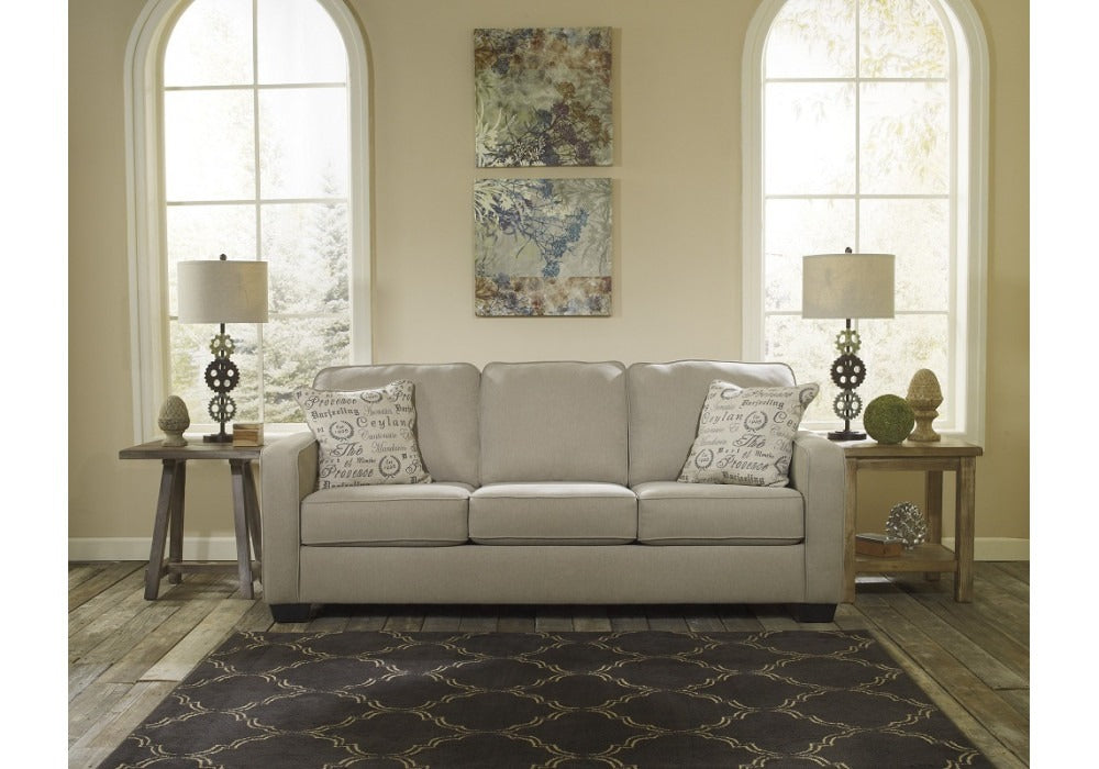 5 Seater Sofa Set:- Munix Fabric Sofa Set (Light Beige)